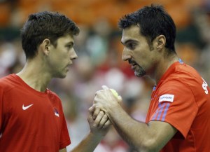 Doubles: Serbia vs Switzerland (photo by Srdjan Stevanović)