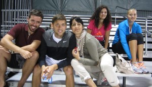 Fellow players Filip Krajinović & Kiki Mladenović showed up to support Lajović.