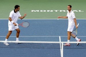  Llodra & Zimonjic en route to winning the 2011 Rogers Cup in Montreal.  Photo: Matthew Stockman/Getty Images