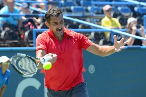 Zimonjić takes a shot during the Citi Open semifinal. Photo by Christopher Levy (@tennis_shots).